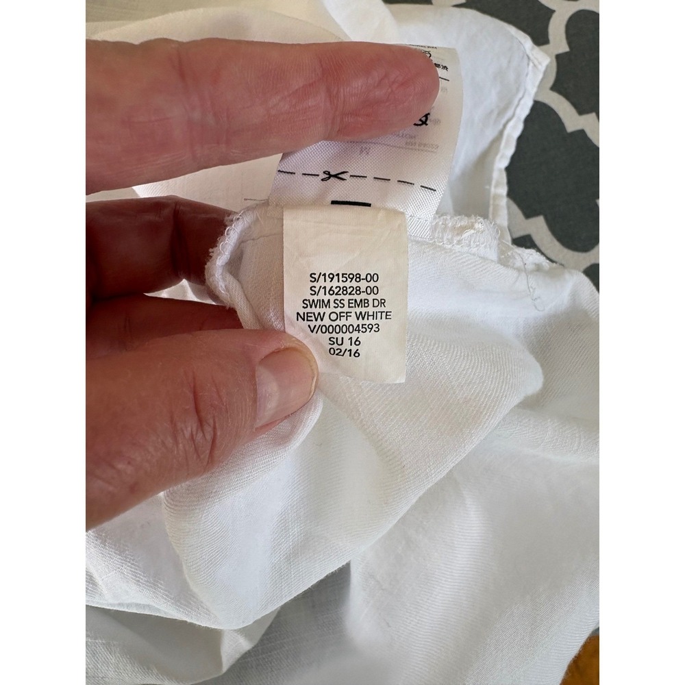 Gap Womens Embroidered Cotton Swim Cover Up Dress 100% Cotton Vacation Beach | M - Picture 8 of 9